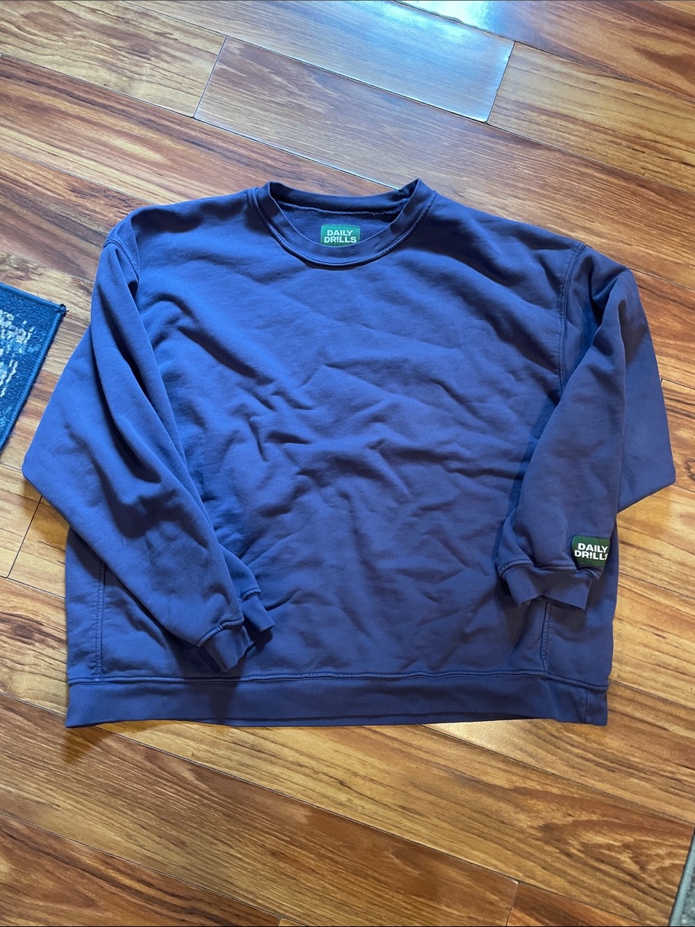 Daily Drills Unisex Navy Crewneck Sweatshirt